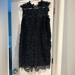 Elegant Black Lace Romper